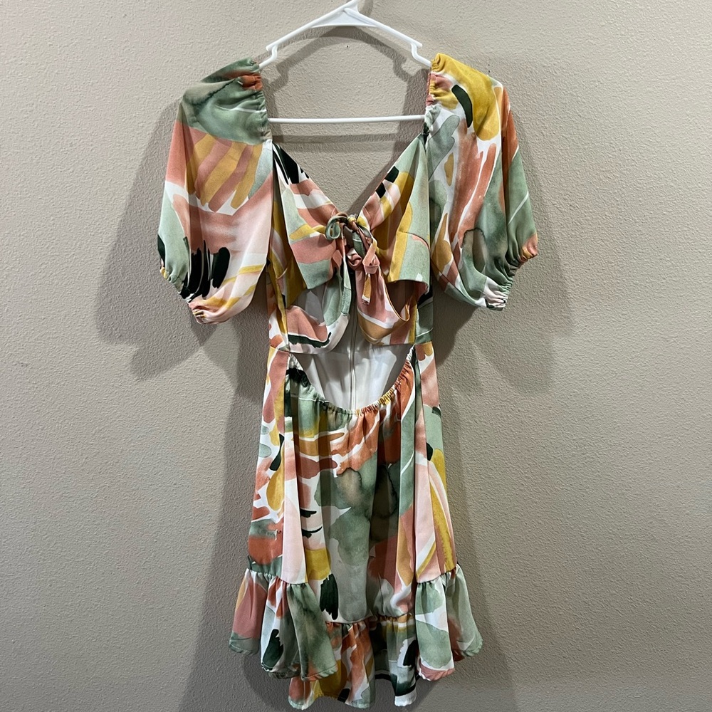Floral Multi-Color Women's Dress